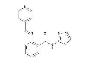 2-(4-pyridylmethyleneamino)-N-thiazol-2-yl-benzamide