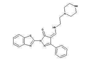 2-(1,3-benzothiazol-2-yl)-5-phenyl-4-[(2-piperazinoethylamino)methylene]-2-pyrazolin-3-one