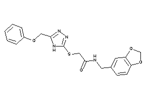 2-[[5-(phenoxymethyl)-4H-1,2,4-triazol-3-yl]thio]-N-piperonyl-acetamide