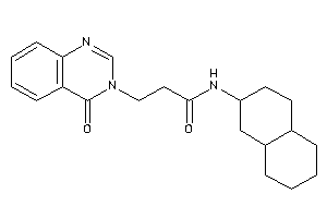N-decalin-2-yl-3-(4-ketoquinazolin-3-yl)propionamide