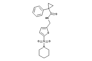 Image of 1-phenyl-N-[(5-piperidinosulfonyl-2-thienyl)methyl]cyclopropanecarboxamide