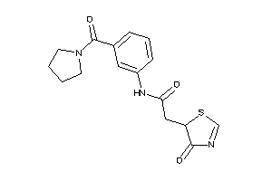 2-(4-keto-2-thiazolin-5-yl)-N-[3-(pyrrolidine-1-carbonyl)phenyl]acetamide