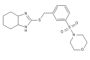 4-[3-[(3a,4,5,6,7,7a-hexahydro-1H-benzimidazol-2-ylthio)methyl]phenyl]sulfonylmorpholine