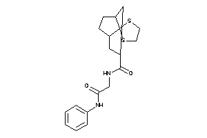 Image of N-(2-anilino-2-keto-ethyl)spiro[1,3-dithiolane-2,8'-bicyclo[3.2.1]octane]-3'-carboxamide