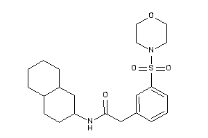 Image of N-decalin-2-yl-2-(3-morpholinosulfonylphenyl)acetamide