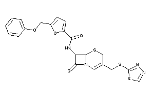 N-[8-keto-3-[(1,3,4-thiadiazol-2-ylthio)methyl]-5-thia-1-azabicyclo[4.2.0]oct-2-en-7-yl]-5-(phenoxymethyl)-2-furamide
