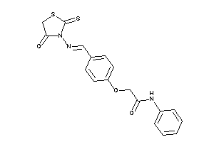 Image of 2-[4-[(4-keto-2-thioxo-thiazolidin-3-yl)iminomethyl]phenoxy]-N-phenyl-acetamide