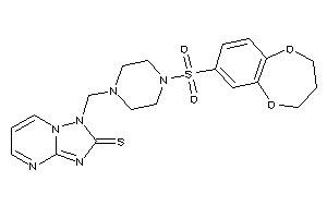 Image of 1-[[4-(3,4-dihydro-2H-1,5-benzodioxepin-7-ylsulfonyl)piperazino]methyl]-[1,2,4]triazolo[1,5-a]pyrimidine-2-thione