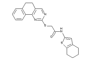 2-(5,6-dihydrobenzo[h]quinazolin-2-ylthio)-N-(4,5,6,7-tetrahydrobenzothiophen-2-yl)acetamide