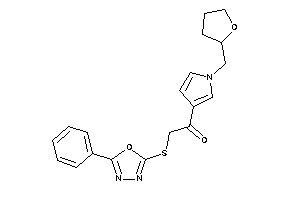 2-[(5-phenyl-1,3,4-oxadiazol-2-yl)thio]-1-[1-(tetrahydrofurfuryl)pyrrol-3-yl]ethanone
