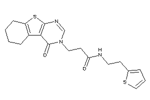 3-(4-keto-5,6,7,8-tetrahydrobenzothiopheno[2,3-d]pyrimidin-3-yl)-N-[2-(2-thienyl)ethyl]propionamide