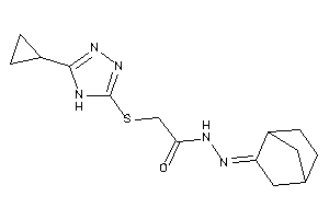 2-[(5-cyclopropyl-4H-1,2,4-triazol-3-yl)thio]-N-(norbornan-2-ylideneamino)acetamide