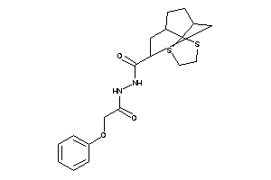 Image of N'-(2-phenoxyacetyl)spiro[1,3-dithiolane-2,8'-bicyclo[3.2.1]octane]-3'-carbohydrazide