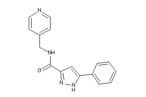 5-phenyl-N-(4-pyridylmethyl)-1H-pyrazole-3-carboxamide
