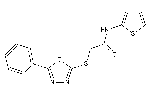 Image of 2-[(5-phenyl-1,3,4-oxadiazol-2-yl)thio]-N-(2-thienyl)acetamide