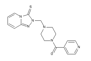 Image of 4-pyridyl-[4-[(3-thioxo-[1,2,4]triazolo[4,3-a]pyridin-2-yl)methyl]piperazino]methanone