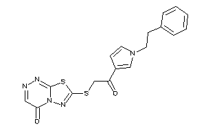 Image of 7-[[2-keto-2-(1-phenethylpyrrol-3-yl)ethyl]thio]-[1,3,4]thiadiazolo[2,3-c][1,2,4]triazin-4-one