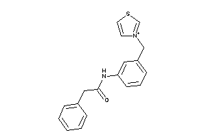 Image of 2-phenyl-N-[3-(thiazol-3-ium-3-ylmethyl)phenyl]acetamide
