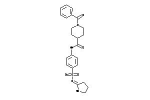 1-benzoyl-N-[4-(pyrrolidin-2-ylideneamino)sulfonylphenyl]isonipecotamide