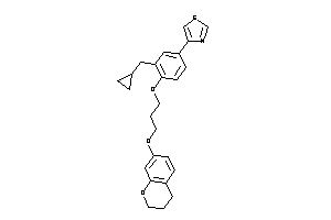 4-[4-(3-chroman-7-yloxypropoxy)-3-(cyclopropylmethyl)phenyl]thiazole