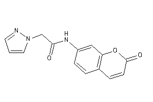 Image of N-(2-ketochromen-7-yl)-2-pyrazol-1-yl-acetamide