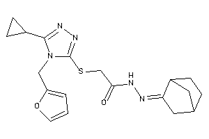 2-[[5-cyclopropyl-4-(2-furfuryl)-1,2,4-triazol-3-yl]thio]-N-(norbornan-2-ylideneamino)acetamide