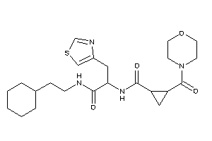 N-[2-(2-cyclohexylethylamino)-2-keto-1-(thiazol-4-ylmethyl)ethyl]-2-(morpholine-4-carbonyl)cyclopropanecarboxamide