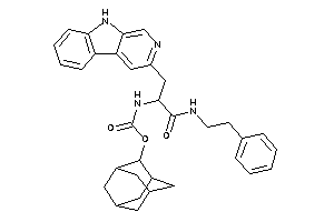 Image of N-[1-(9H-$b-carbolin-3-ylmethyl)-2-keto-2-(phenethylamino)ethyl]carbamic Acid 2-adamantyl Ester
