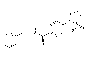 Image of 4-(1,1-diketo-1,2-thiazolidin-2-yl)-N-[2-(2-pyridyl)ethyl]benzamide