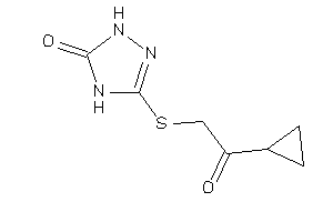 Image of 3-[(2-cyclopropyl-2-keto-ethyl)thio]-1,4-dihydro-1,2,4-triazol-5-one