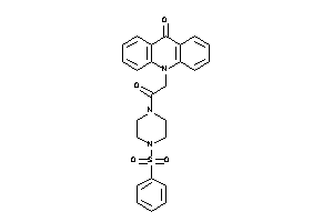 10-[2-(4-besylpiperazino)-2-keto-ethyl]acridin-9-one