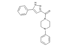 Image of (4-phenylpiperazino)-(5-phenyl-1H-pyrazol-3-yl)methanone