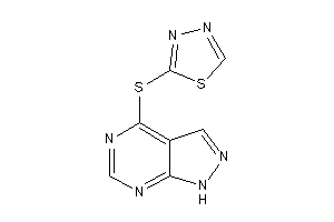 2-(1H-pyrazolo[3,4-d]pyrimidin-4-ylthio)-1,3,4-thiadiazole