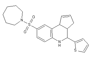 8-(azepan-1-ylsulfonyl)-4-(2-thienyl)-3a,4,5,9b-tetrahydro-3H-cyclopenta[c]quinoline