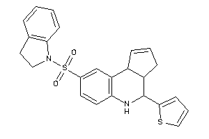 8-indolin-1-ylsulfonyl-4-(2-thienyl)-3a,4,5,9b-tetrahydro-3H-cyclopenta[c]quinoline