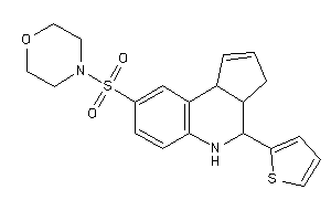 4-[[4-(2-thienyl)-3a,4,5,9b-tetrahydro-3H-cyclopenta[c]quinolin-8-yl]sulfonyl]morpholine