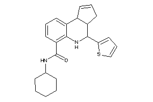 Image of N-cyclohexyl-4-(2-thienyl)-3a,4,5,9b-tetrahydro-3H-cyclopenta[c]quinoline-6-carboxamide