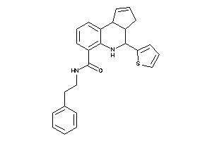 N-phenethyl-4-(2-thienyl)-3a,4,5,9b-tetrahydro-3H-cyclopenta[c]quinoline-6-carboxamide