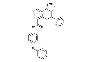 N-(4-anilinophenyl)-4-(2-thienyl)-3a,4,5,9b-tetrahydro-3H-cyclopenta[c]quinoline-6-carboxamide