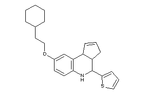 8-(2-cyclohexylethoxy)-4-(2-thienyl)-3a,4,5,9b-tetrahydro-3H-cyclopenta[c]quinoline