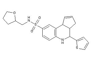 N-(tetrahydrofurfuryl)-4-(2-thienyl)-3a,4,5,9b-tetrahydro-3H-cyclopenta[c]quinoline-8-sulfonamide