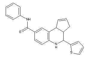 Image of N-phenyl-4-(2-thienyl)-3a,4,5,9b-tetrahydro-3H-cyclopenta[c]quinoline-8-carboxamide