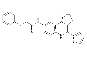 3-phenyl-N-[4-(2-thienyl)-3a,4,5,9b-tetrahydro-3H-cyclopenta[c]quinolin-8-yl]propionamide