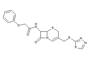 N-[8-keto-3-[(1,3,4-thiadiazol-2-ylthio)methyl]-5-thia-1-azabicyclo[4.2.0]oct-2-en-7-yl]-2-phenoxy-acetamide