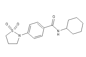 Image of N-cyclohexyl-4-(1,1-diketo-1,2-thiazolidin-2-yl)benzamide