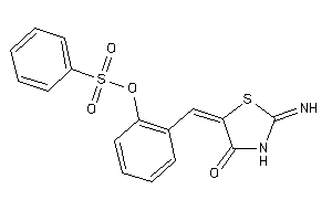 Benzenesulfonic Acid [2-[(2-imino-4-keto-thiazolidin-5-ylidene)methyl]phenyl] Ester