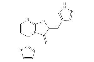 2-(1H-pyrazol-4-ylmethylene)-5-(2-thienyl)-5H-thiazolo[3,2-a]pyrimidin-3-one