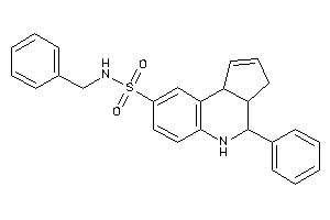 N-benzyl-4-phenyl-3a,4,5,9b-tetrahydro-3H-cyclopenta[c]quinoline-8-sulfonamide