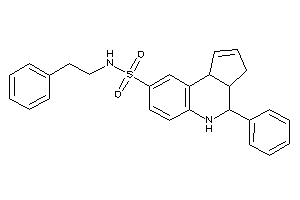 N-phenethyl-4-phenyl-3a,4,5,9b-tetrahydro-3H-cyclopenta[c]quinoline-8-sulfonamide