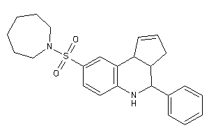 8-(azepan-1-ylsulfonyl)-4-phenyl-3a,4,5,9b-tetrahydro-3H-cyclopenta[c]quinoline